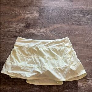Pale yellow Athletic Lululemon Skort